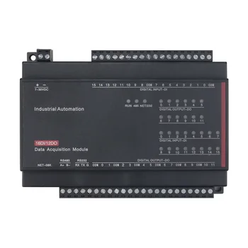 12DO Релейный выход, 16DI Переключатель, Вход RJ45 Ethernet RS485 + 232 TCP Модуль Modbus Контроллер TCP-508K