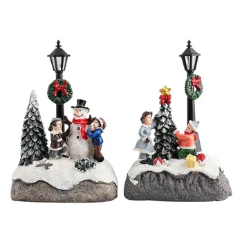 Деревенская коллекция, фигурка, реалистичный дизайн, Украшение в виде снеговика, Праздничная атмосфера, Веселое Рождественское украшение, Рождественский подарок