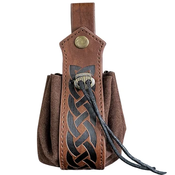 Оборудование Waistpack ПУ пряжки викингов сумка стиль средневековый ретро подходит для повседневной носки косплей удобный ремешок нулевой кошелек