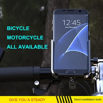 Автомобильный держатель телефона с поворотом на 360 градусов, подставка для руля, Крепление для велосипеда из алюминиевого сплава, Крепление для телефона для мотоцикла, Аксессуары для велоспорта