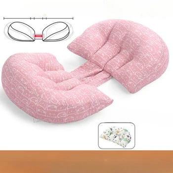 Подушка для беременных U-Образная Боковая Спальная Подушка с Поддержкой живота и Поясной Подушкой