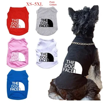 Летняя/ весенняя одежда для собак, качественная дышащая одежда для домашних животных, футболка с принтом французского бульдога с мягкими буквами для маленьких собак