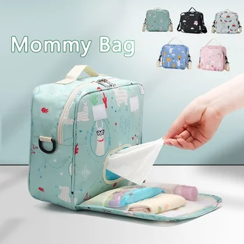 Сумка для подгузников для мамы, детская бутылочка средней емкости, сумка для хранения бумаги, сумка для мамы на молнии