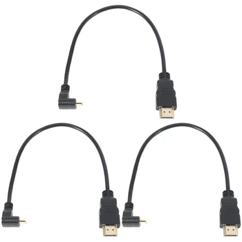 3X30 см Micro-HDMI под прямым углом от мужчины к мужчине HDMI (90 градусов) - поддерживает 4K (тип B)