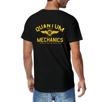 Новая футболка QUANTUM MECHANICS, спортивная рубашка, корейская модная мужская футболка оверсайз