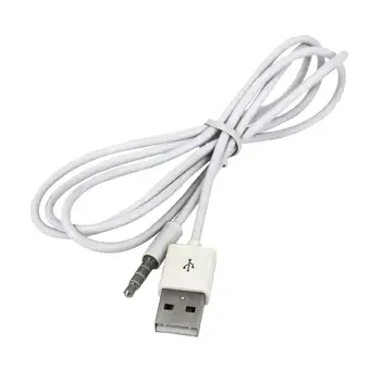 3,5 мм штекер AUX-USB 2.0 штекер зарядного кабеля, шнур-адаптер, белый,
