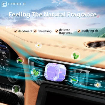 Автомобильный освежитель воздуха CAFELE для деликатной автомобильной ароматерапии, портативный Зажим для домашнего офиса, использование здоровых безвредных натуральных ароматов