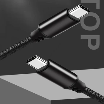 Совершенно новое быстрое зарядное устройство USB C к USB C PD мощностью 100 Вт, двойной USB-кабель для зарядки и синхронизации данных Type C, тонкое мастерство и хорошая производительность