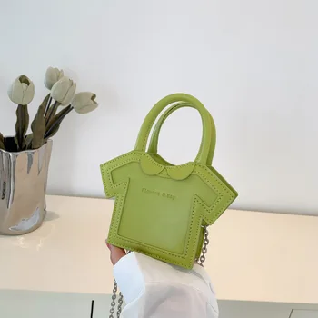 Женская сумка 2023, новая летняя сумка через плечо ярких цветов, кожаная модная сумка через плечо с цепочкой, мини-красная сумка и сумочка