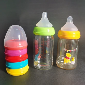 Колпачок и кольцо для детской бутылочки Подходят для бутылочек с молоком с широким отверстием, совместимы с аксессуарами для детского кормления из бутылочки Pigeon.